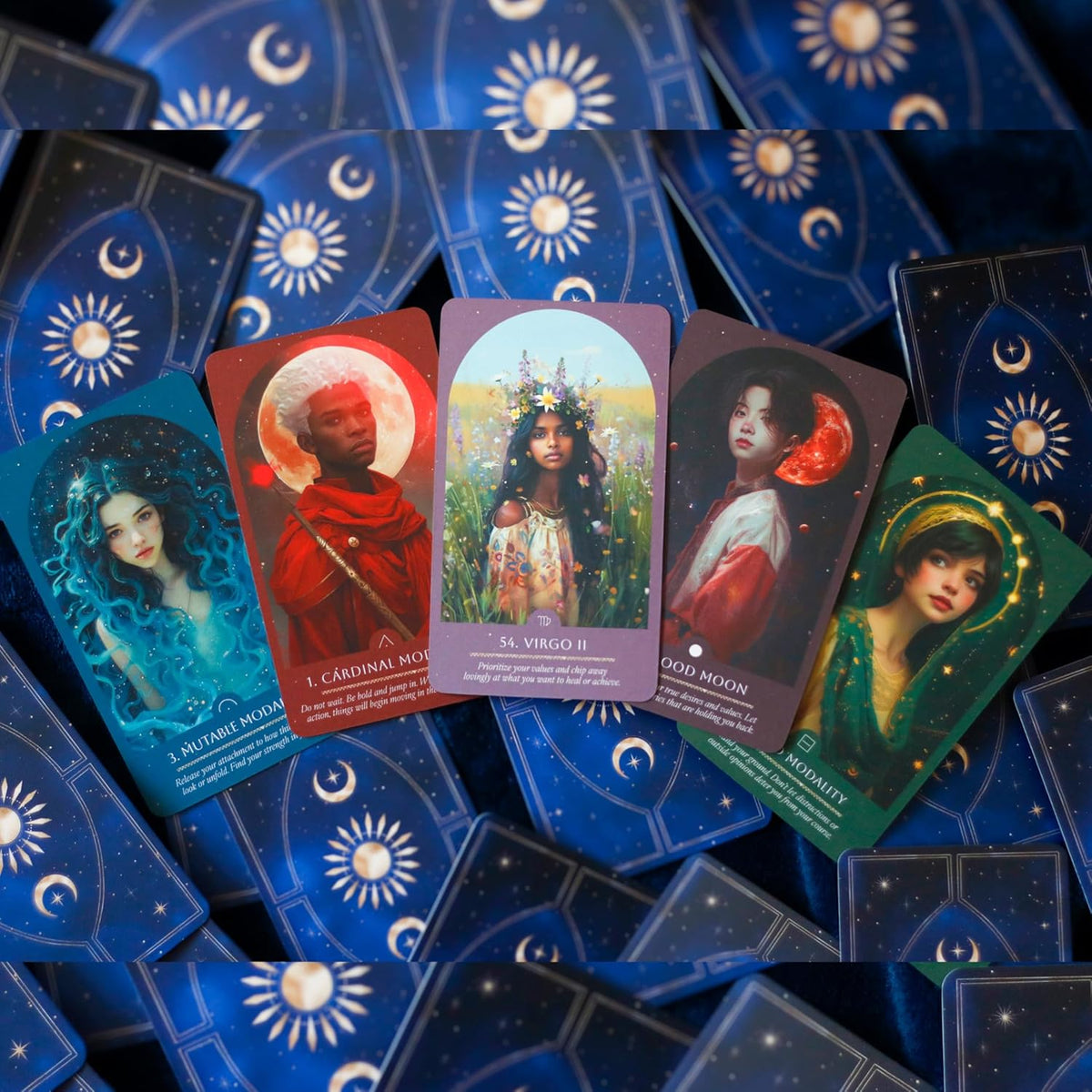 The Zodiac Oracle - astrologijos orakulo kortos | Blue Angel