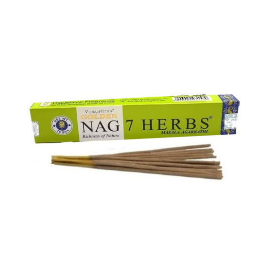 Golden Nag 7 Herbs - žolelių smilkalai | Vijayshree