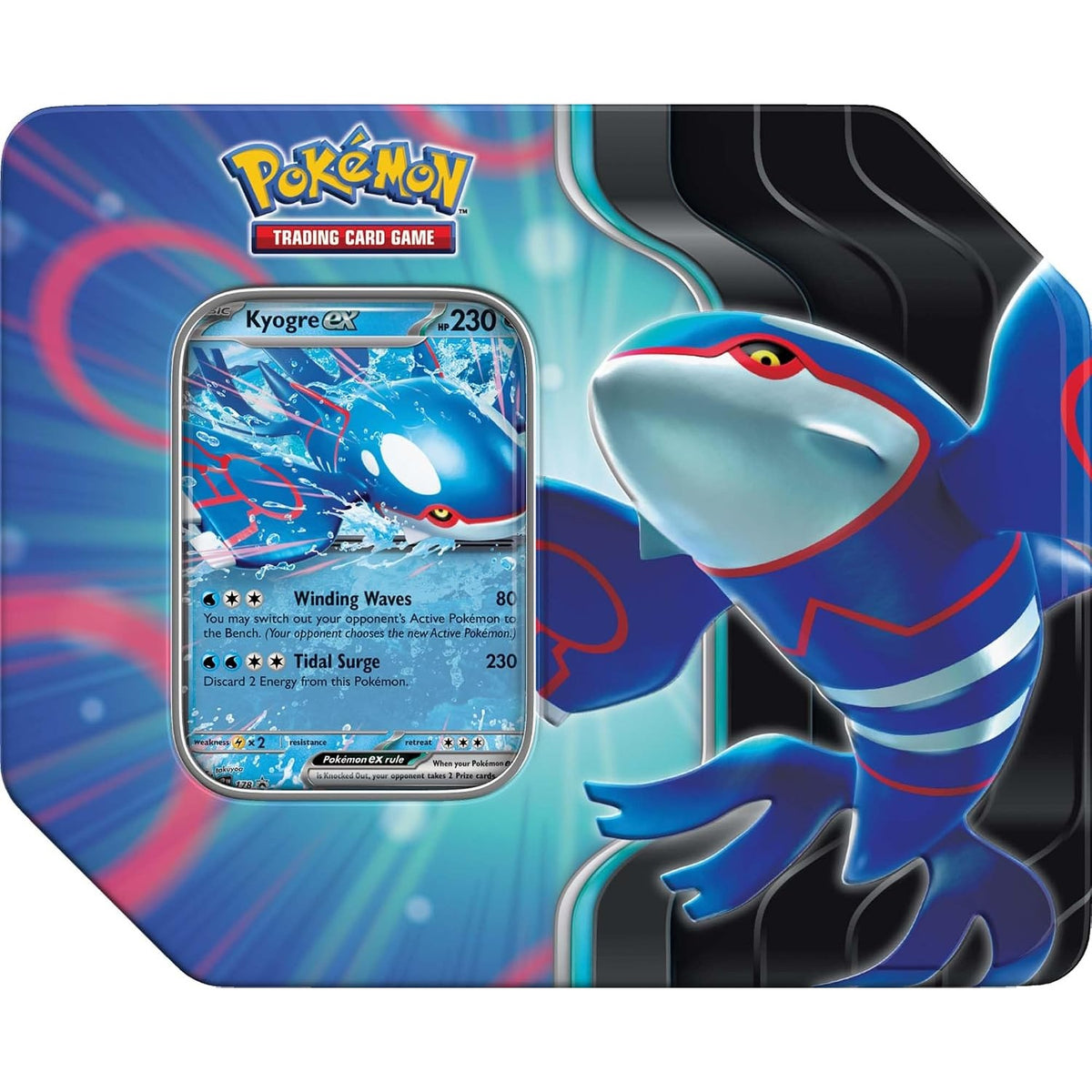 Pokémon TCG: Azure Legends Tin Kyogre ex (anglų k.)