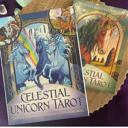 Celestial Unicorn Tarot - taro kortos su kosmetiniu defektu | Llewellyn
