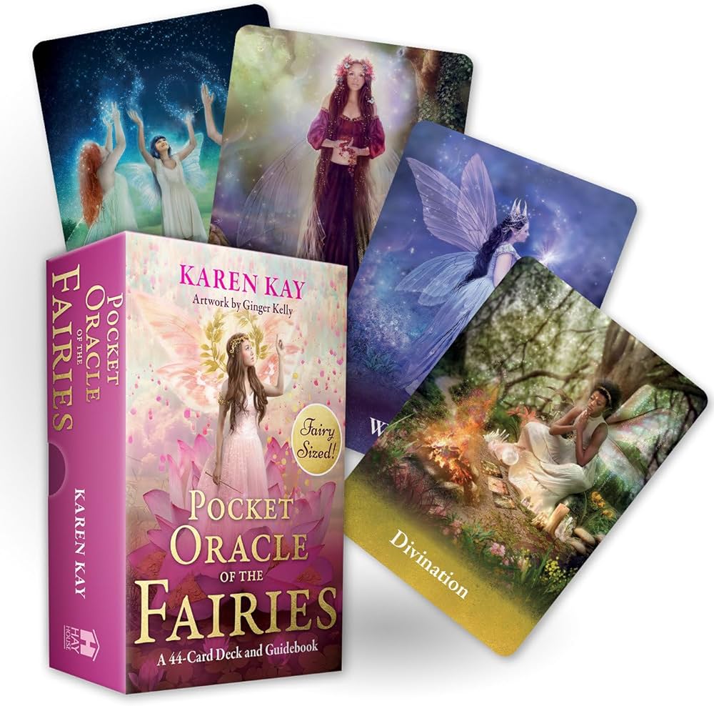 Pocket Oracle of the Fairies - Karen Kay kišeninės orakulo kortos