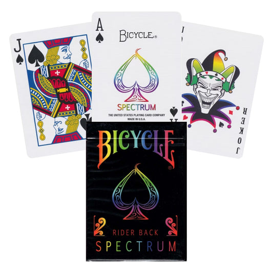Bicycle Spectrum - žaidimo kortos spalvotomis nugarėlėmis