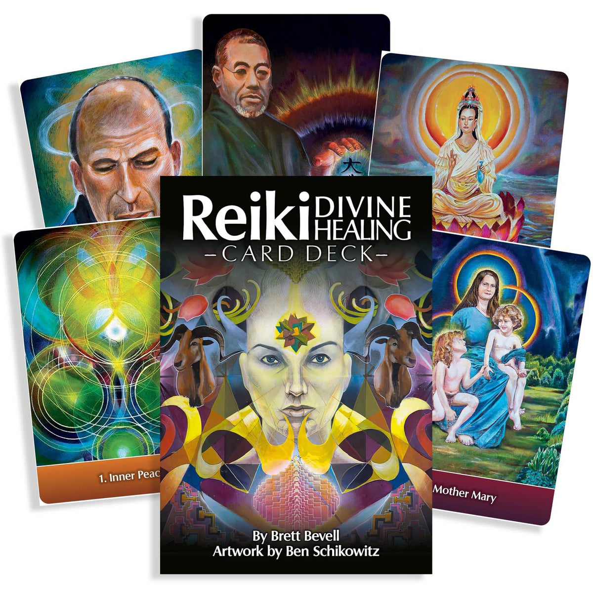 Reiki Divine Healing - 44 kortos su vadovu anglų kalba