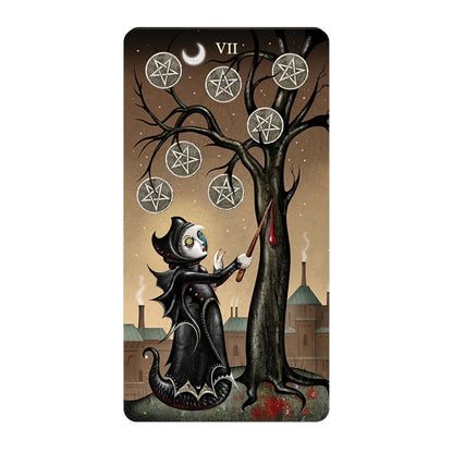 Deviant Moon Tarot Borderless Miniature Edition - mini taro kortos