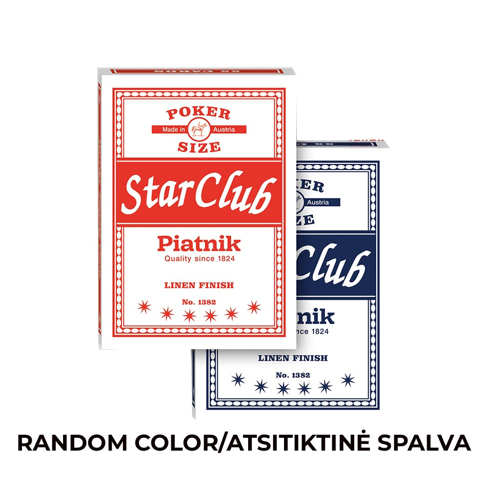 Piatnik Star Club Lino - pokerio kortos, 1 kaladė