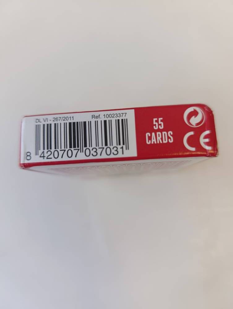 Fournier 818 Red - pokerio kortos, kosmetiniai defektai