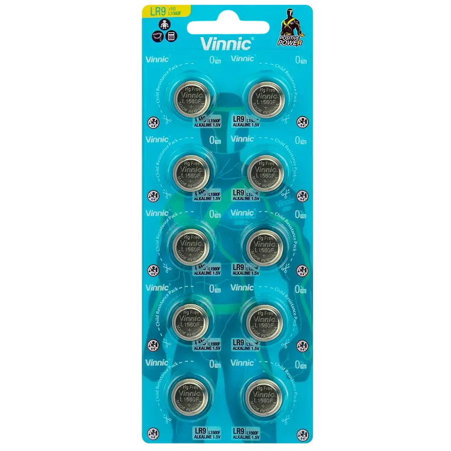 Vinnic LR9 L1560 625 EPX šarminės baterijos 10 vnt.