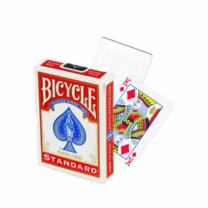 Bicycle Blank Back Standard Face - raudonas arba mėlynas variantas
