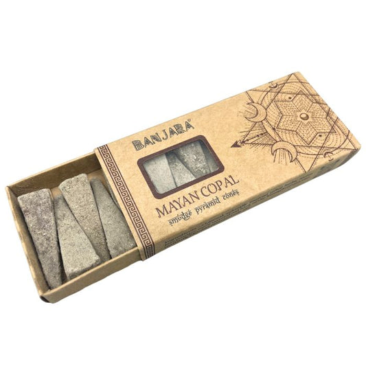 Banjara Mayan Copal - piramidės formos smilkalai, 10 vnt.