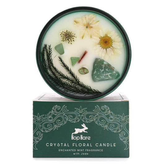 Hop Hare The Magician - mėtų Crystal Floral žvakė