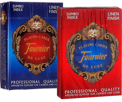 Fournier 818 Linen Finish Pokerio kortos (Raudona)