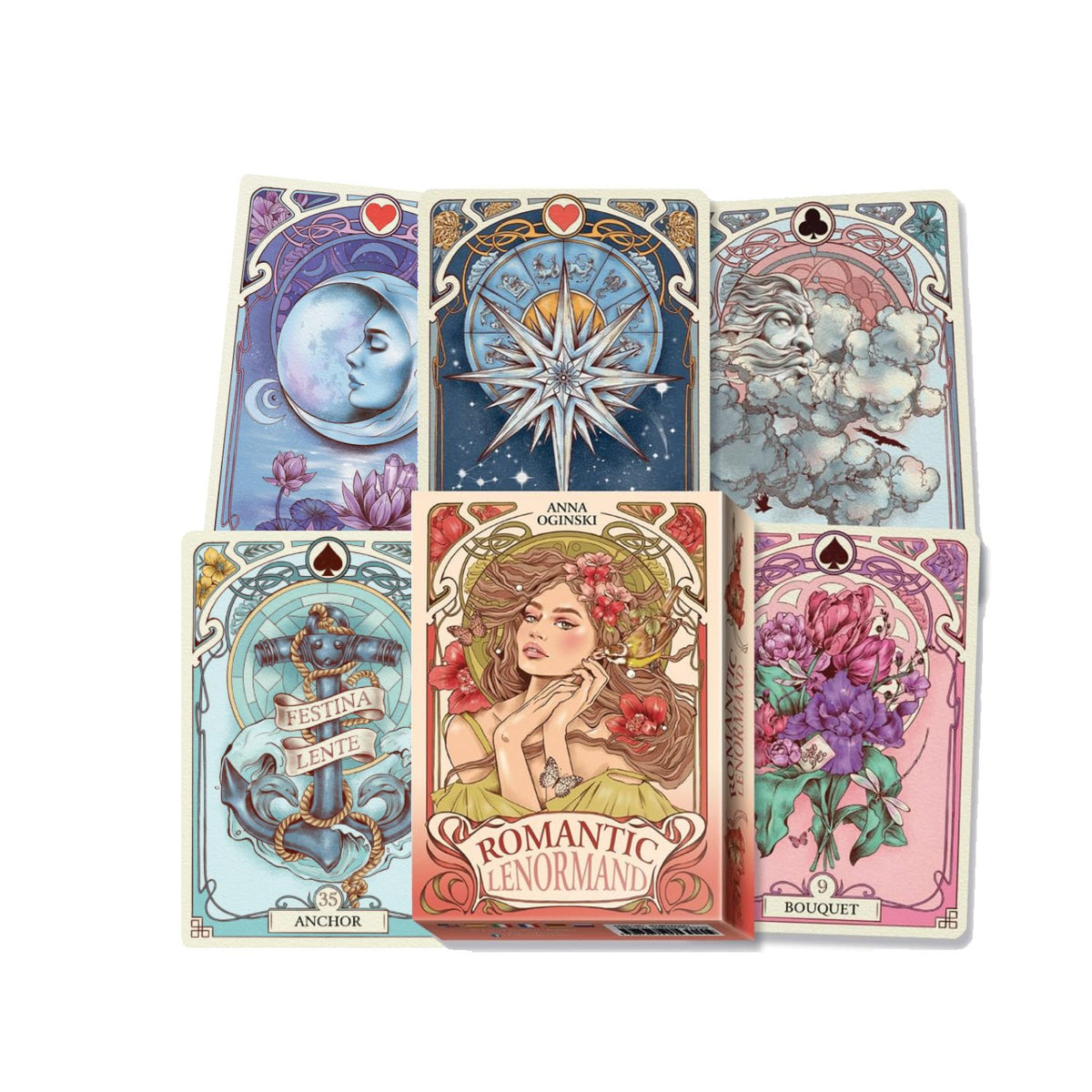 Romantic Lenormand Oracle - orakulo kortos | Lo Scarabeo