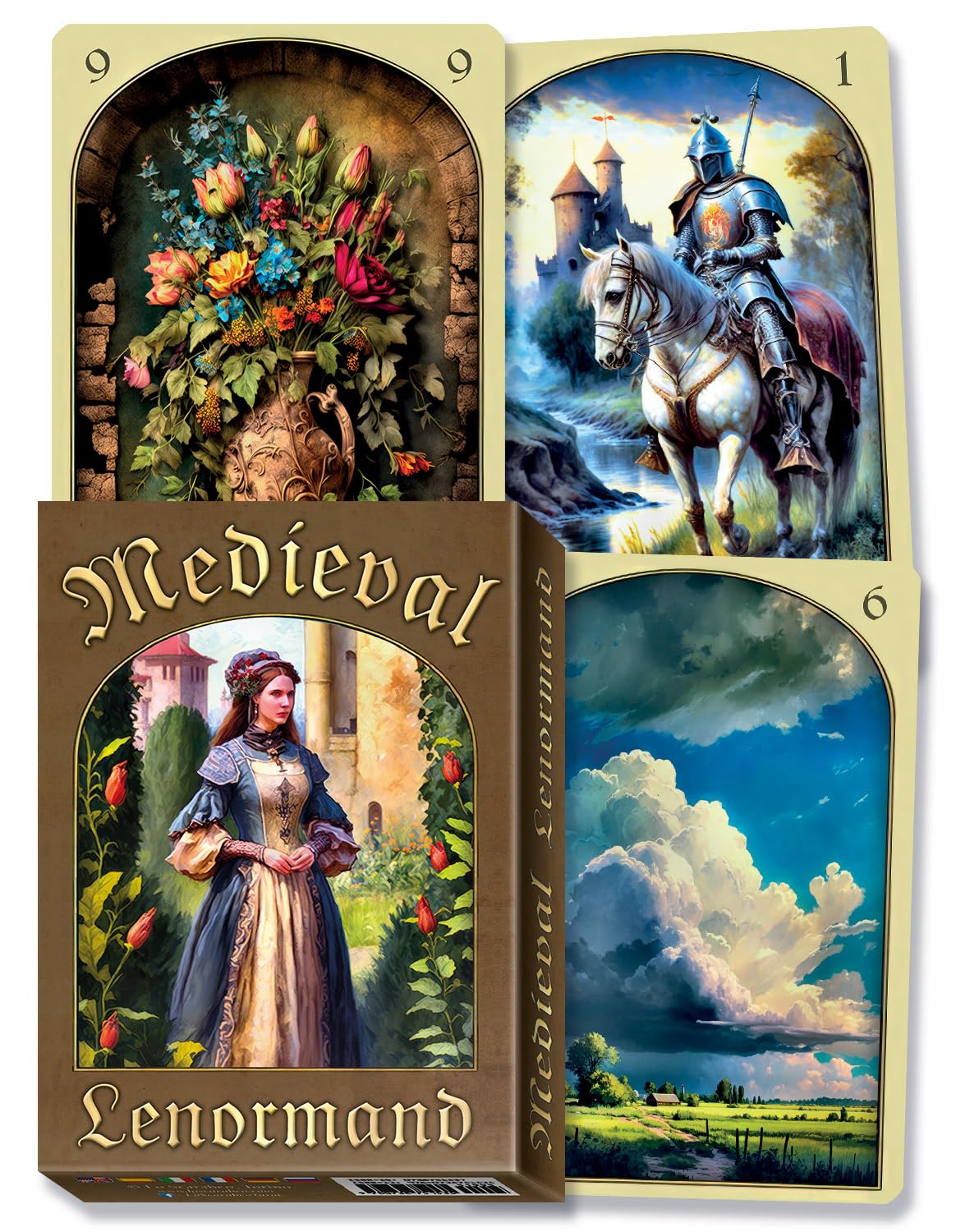 Medieval Lenormand Oracle - 36 kortos | Lo Scarabeo