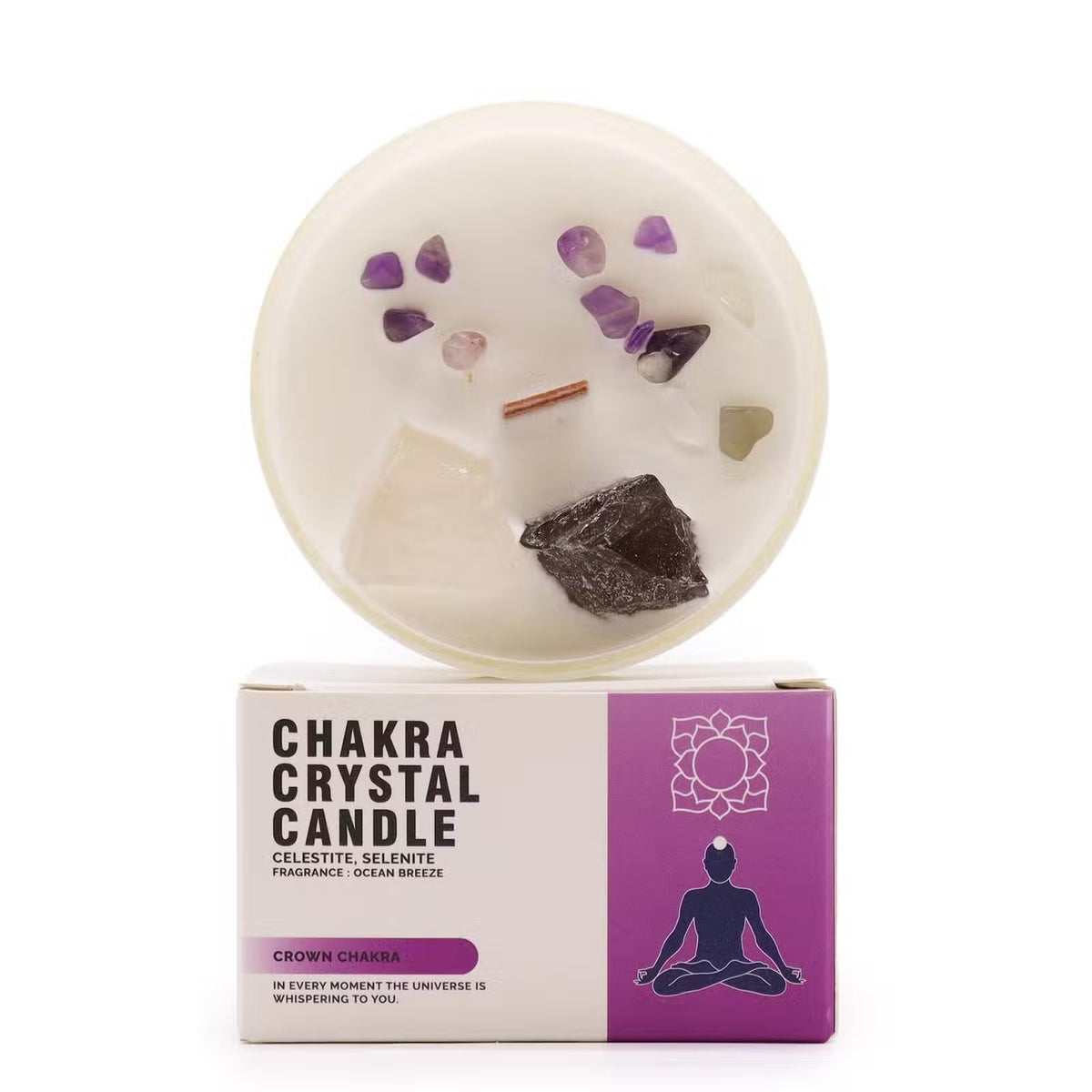 Chakra Crystal žvakė - Crown Chakra Ancient Wisdom