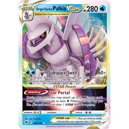 Pokémon Origin Forme Palkia VSTAR League Battle Deck - kortų kaladė