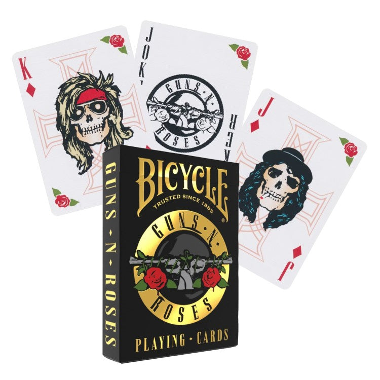 Bicycle Guns N' Roses - žaidimo kortos - kosmetinis defektas