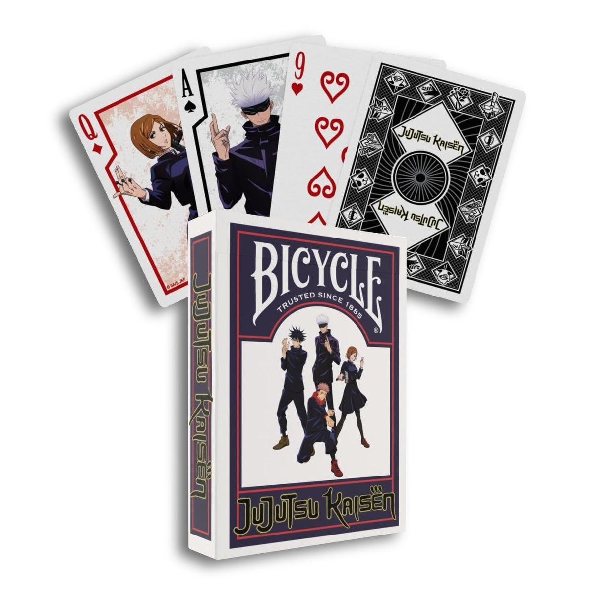 Bicycle Jujutsu Kaisen - žaidimo kortos