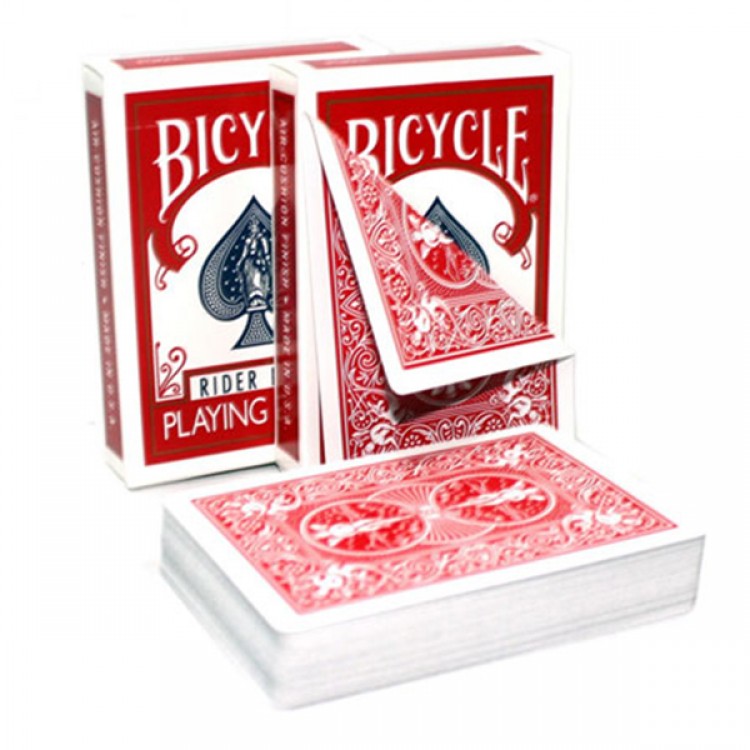 Bicycle Rider Double Back - raudonos arba mėlynos kortos