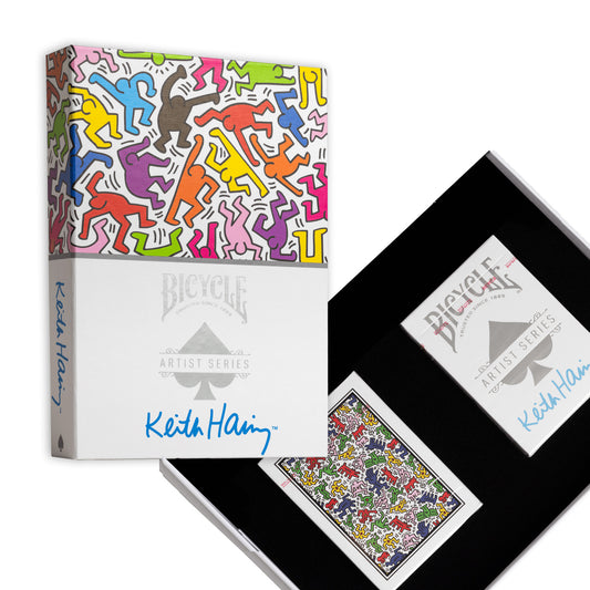 Bicycle Artist Series Keith Haring - 2 kortų kaladžių rinkinys dėžutėje