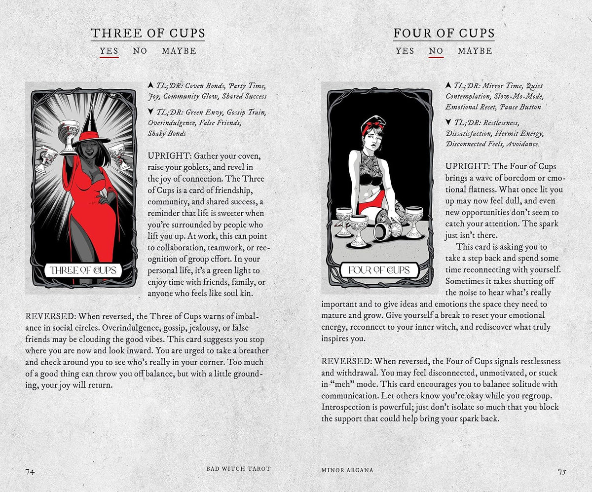 Bad Witch Tarot - Taro kortos ir vadovas | Fair Winds Press
