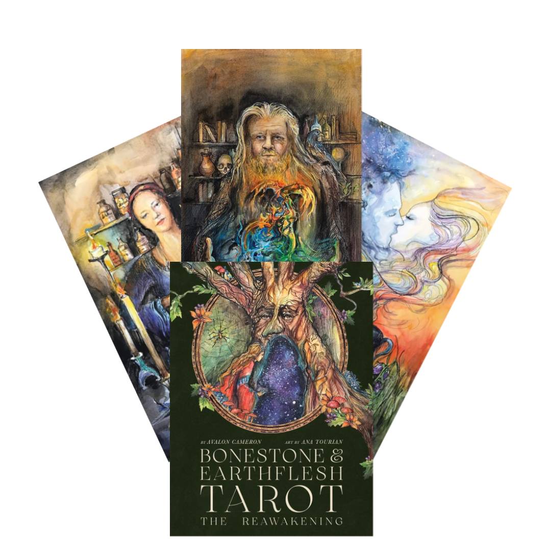 Bonestone & Earthflesh Tarot: The Reawakening - Taro kortos | Blue Angel