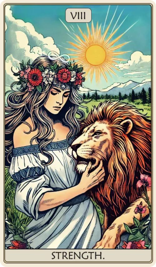 Fantasy Puzzles Tarot: The Strength - medinė dėlionė, 250 detalių