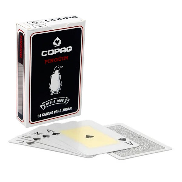 Copag Pinguim Black - juodos bridžo kortos