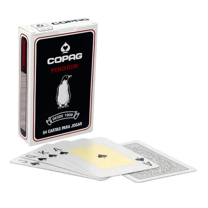 Copag Pinguim Black - juodos bridžo kortos