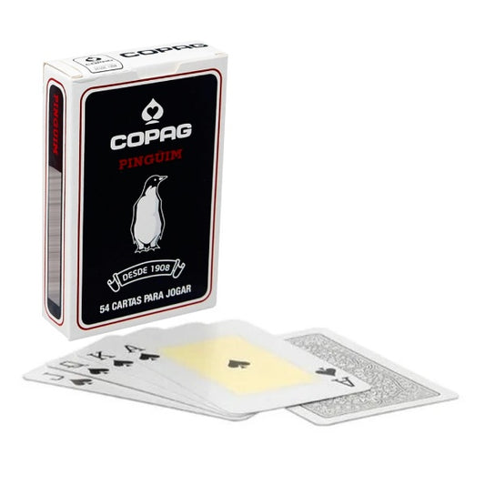 Copag Pinguim Black - juodos bridžo kortos