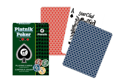 Piatnik - pokerio kortos, 1 kaladė (atsitiktinė raudona arba mėlyna)