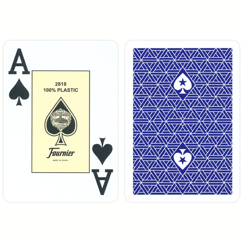 EPT European Poker Tour - mėlynos plastikinės kortos | Fournier