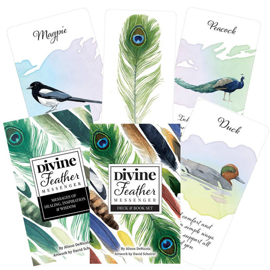 Divine Feather Messenger - orakulo kortos | US Games Systems