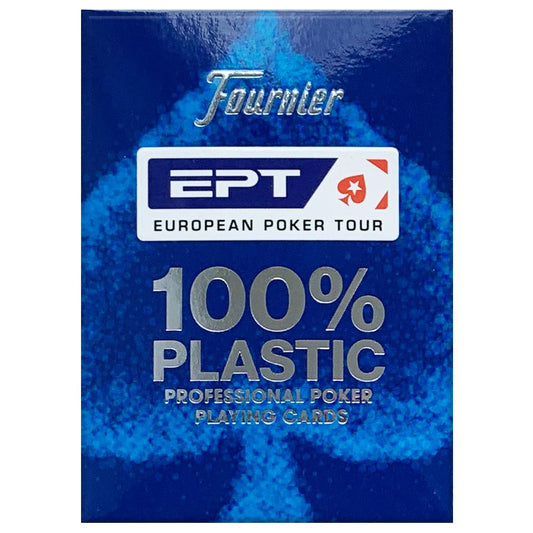 EPT European Poker Tour - mėlynos plastikinės kortos | Fournier