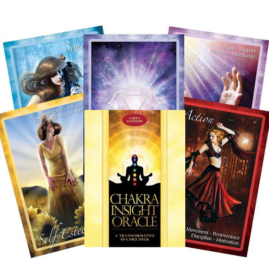 Chakra Insight Oracle - čakrų orakulo kortos