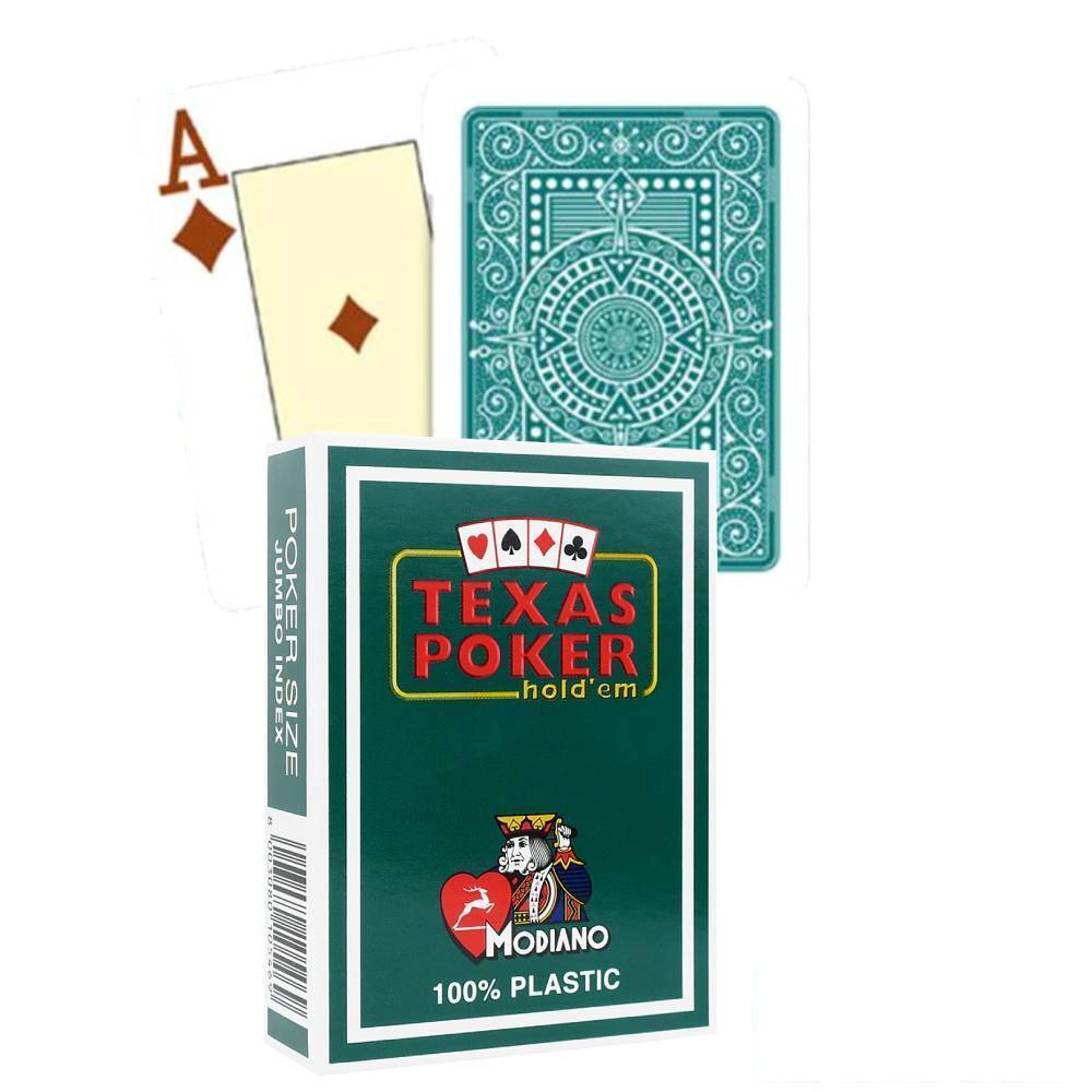 Modiano Kortos Texas Poker Hold Em Tamsiai Žalios