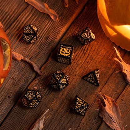 Halloween Pumpkin Black/Orange Glow in the Dark - kauliukai