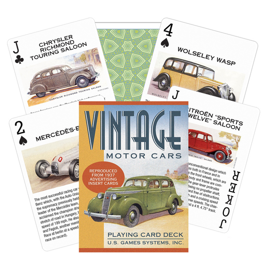 Vintage Motor Cars - žaidimo kortos | US Games Systems