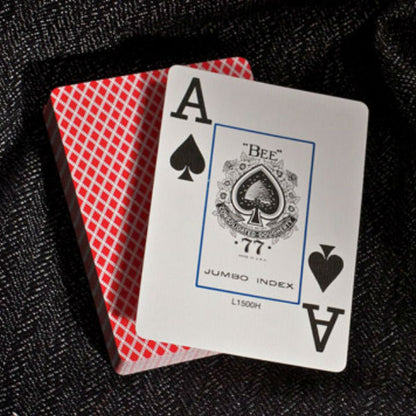 Bee Jumbo Red - raudonos pokerio kortos
