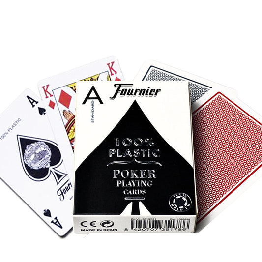 Fournier 2500 Blue - plastikinės pokerio kortos
