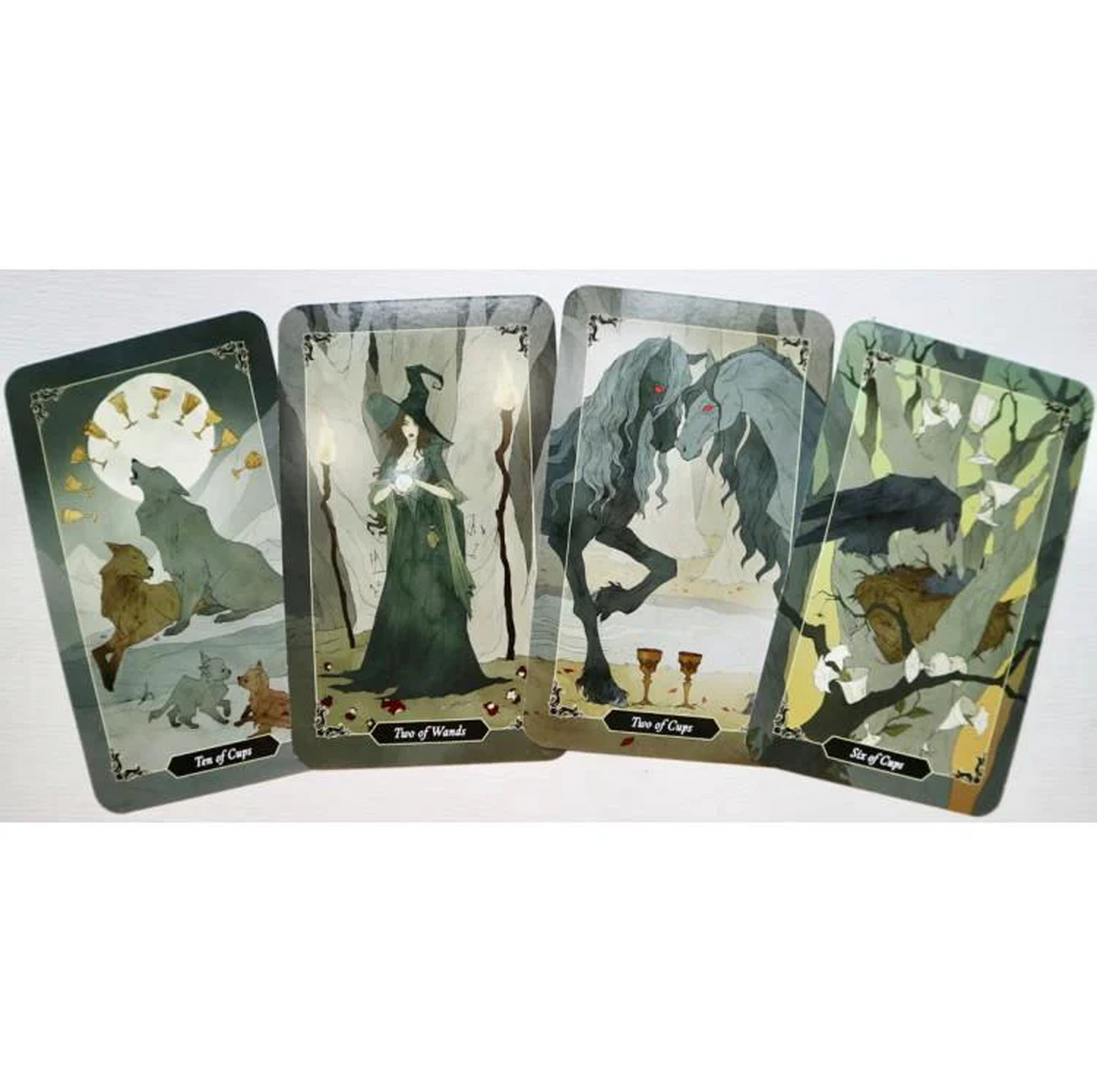 Dark Wood Tarot Mini - mini taro kortos be brošiūros