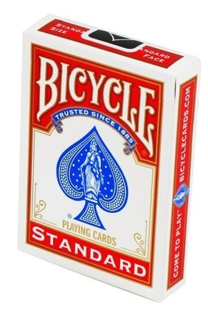 Bicycle Blank Back Standard Face - kortos, raudonas variantas