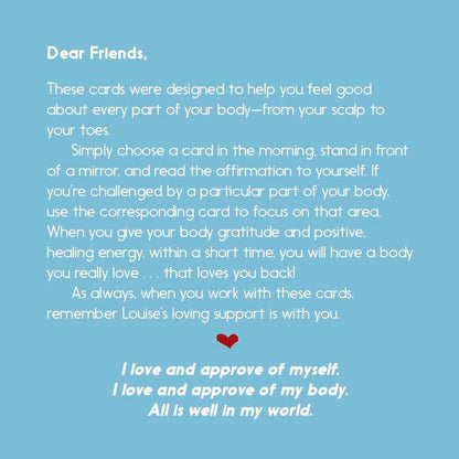Love Your Body - Louise Hay afirmacijų kortos