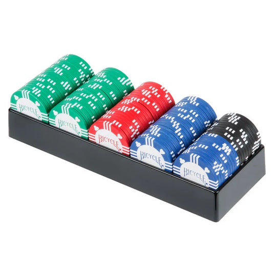 100 Poker Chip Set with Tray - pokerio žetonai | Bicycle
