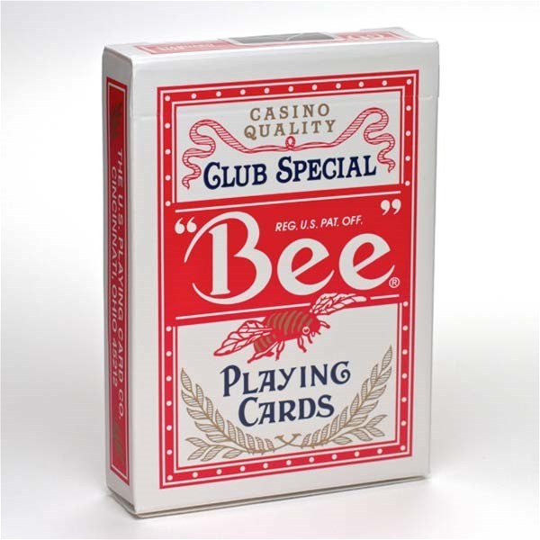 Bee Standard Red - raudonos pokerio kortos