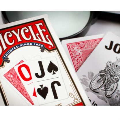 Bicycle Large Print Red - kortos dideliais ženklais