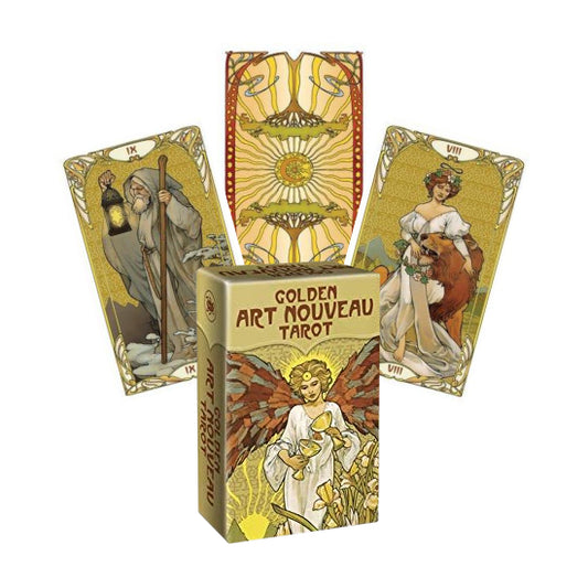 Golden Art Nouveau Tarot Mini - mažos taro kortos | Lo Scarabeo