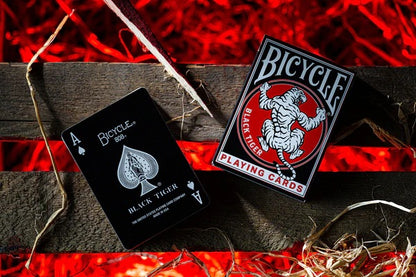 Bicycle Black Tiger Revival Edition - juodos žaidimo kortos
