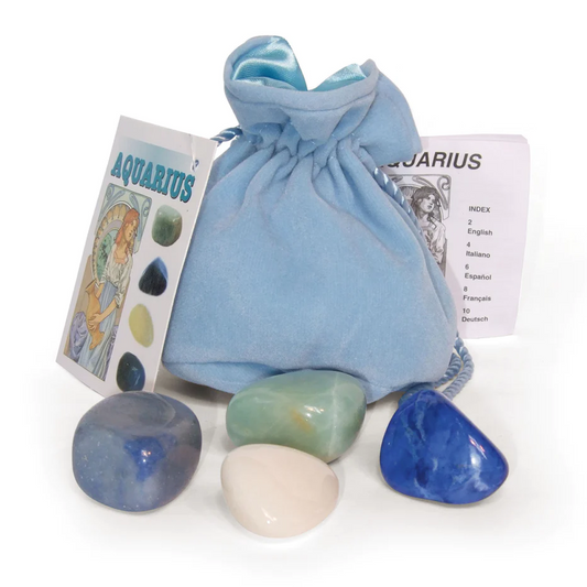 Astrological Crystal Talisman Aquarius - Vandenio akmenų rinkinys