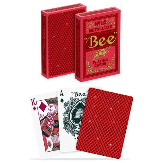 Bee MetalLuxe Red No. 92 - raudonos žaidimo kortos