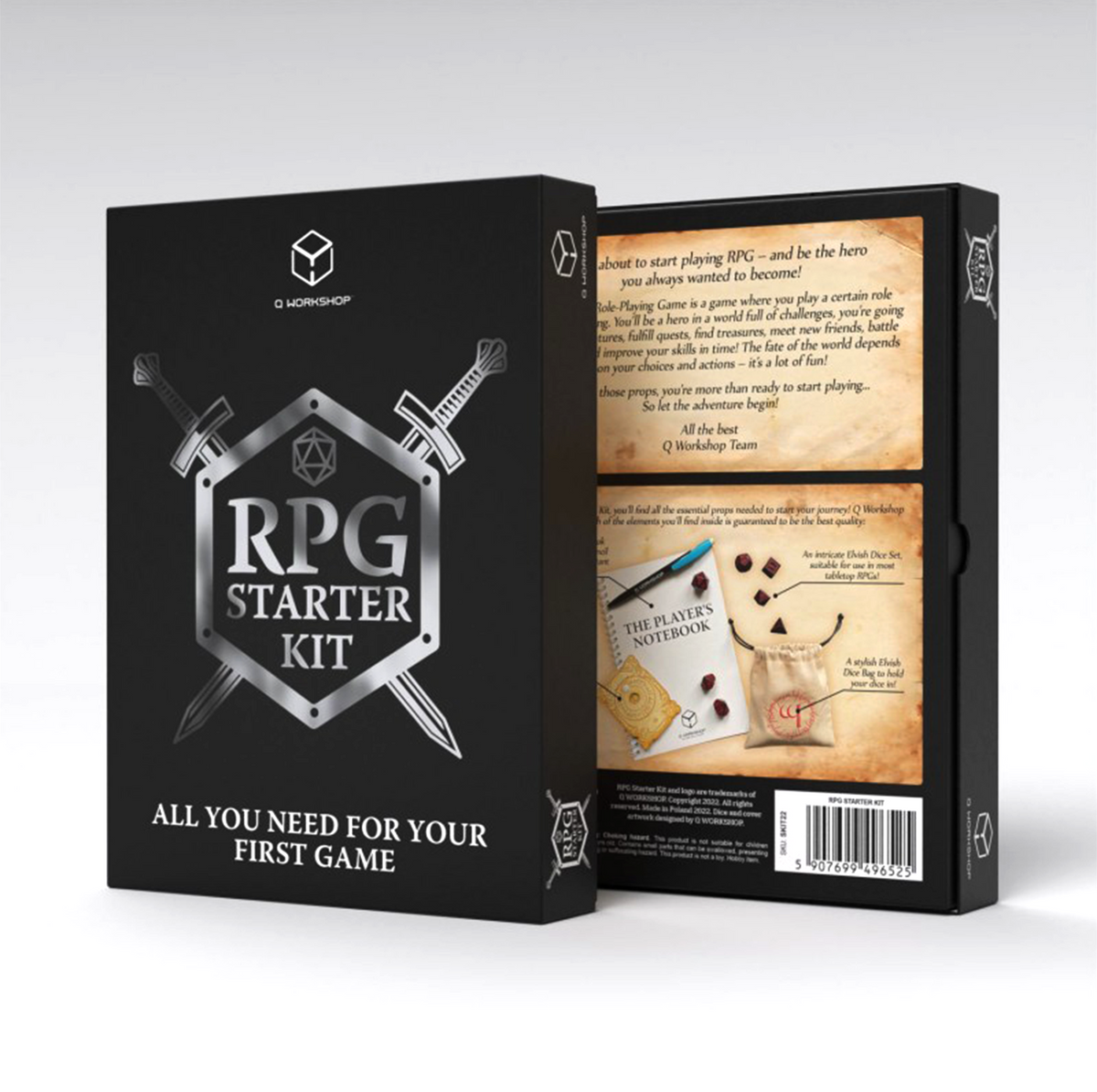 RPG Starter Kit - vaidmenų žaidimų priedų rinkinys